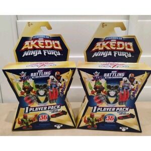 LEGENDS OF AKEDO: Ninja Fury Mystery Mini Battling Warrior (2-pack) New/ Sealed